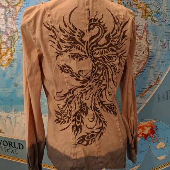 Love Junkie Phoenix Rising Rocker Shirt - Picture 3 of 8